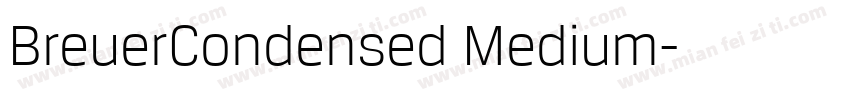 BreuerCondensed Medium字体转换